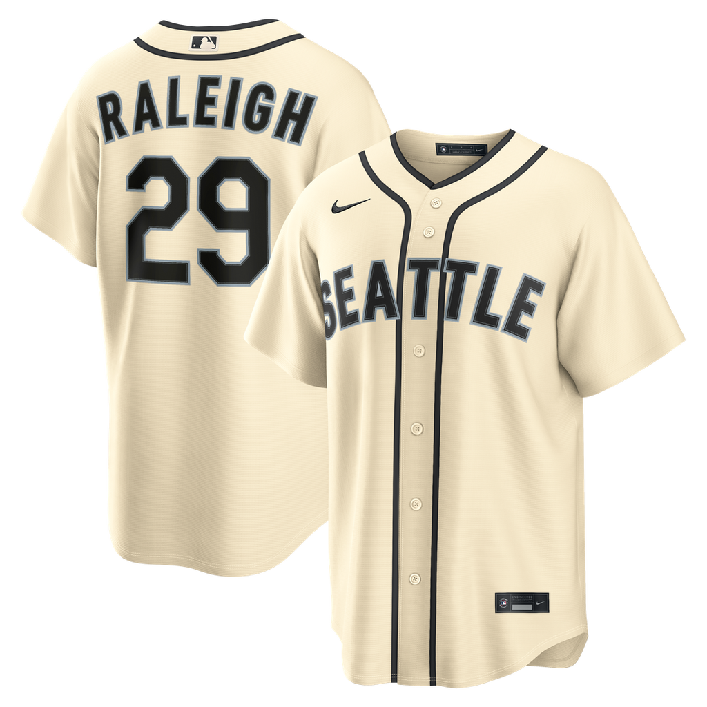 Seattle Mariners Cal Raleigh | Nike Teal Alternate Replica Jersey