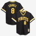 Pittsburgh Pirates Willie Stargell | Mitchell & Ness Black Cooperstown Collection Big & Tall Mesh Batting Practice Jersey