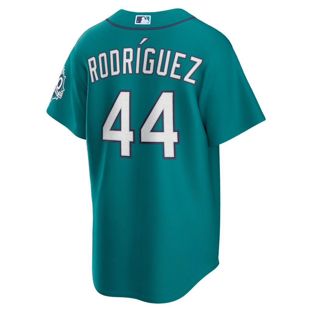 Seattle Mariners Julio Rodríguez | Nike White Home Stadium 50th Season Patch Jersey