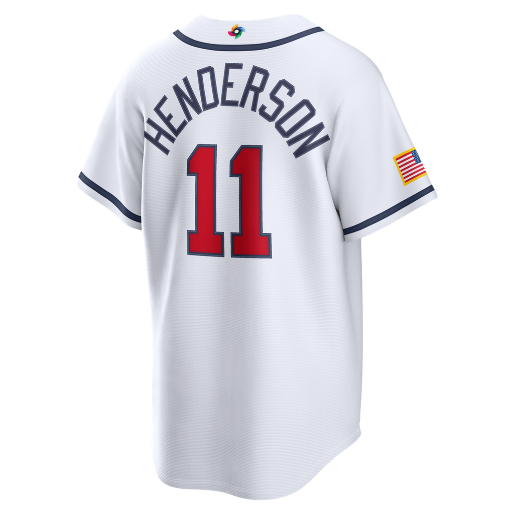 USA Baseball Gunnar Henderson | Nike White 2026 World Baseball Classic Home Stadium Jersey