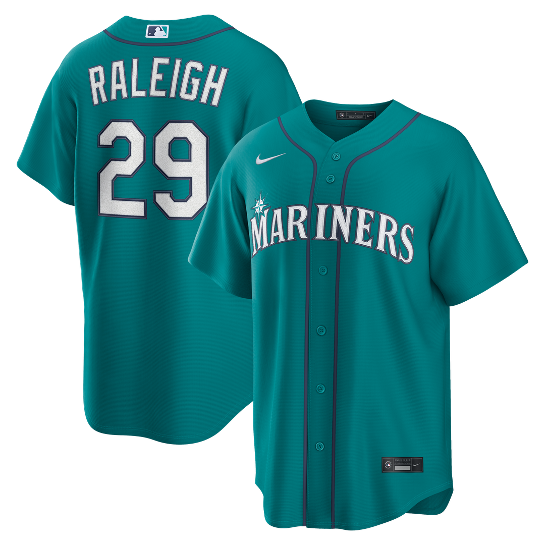Seattle Mariners Cal Raleigh | Nike Navy Road Replica Jersey