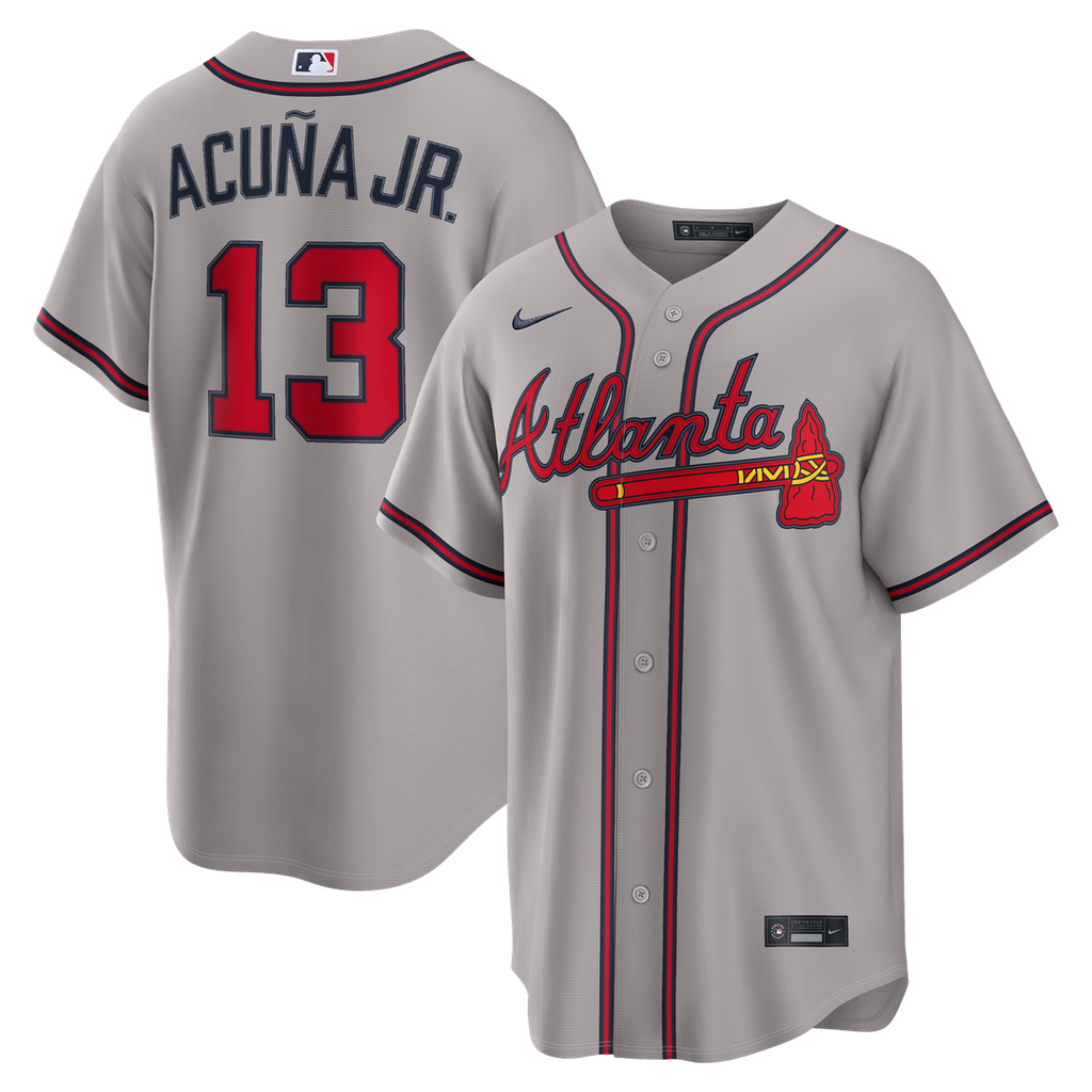 Atlanta Braves Ronald Acuña Jr. | Nike Gray Road Replica Jersey