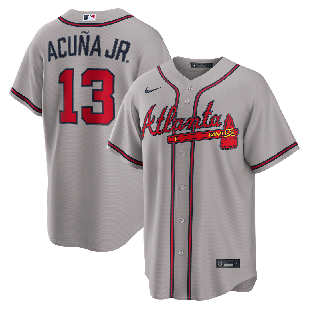 Atlanta Braves Ronald Acuña Jr. | Nike Gray Road Replica Jersey