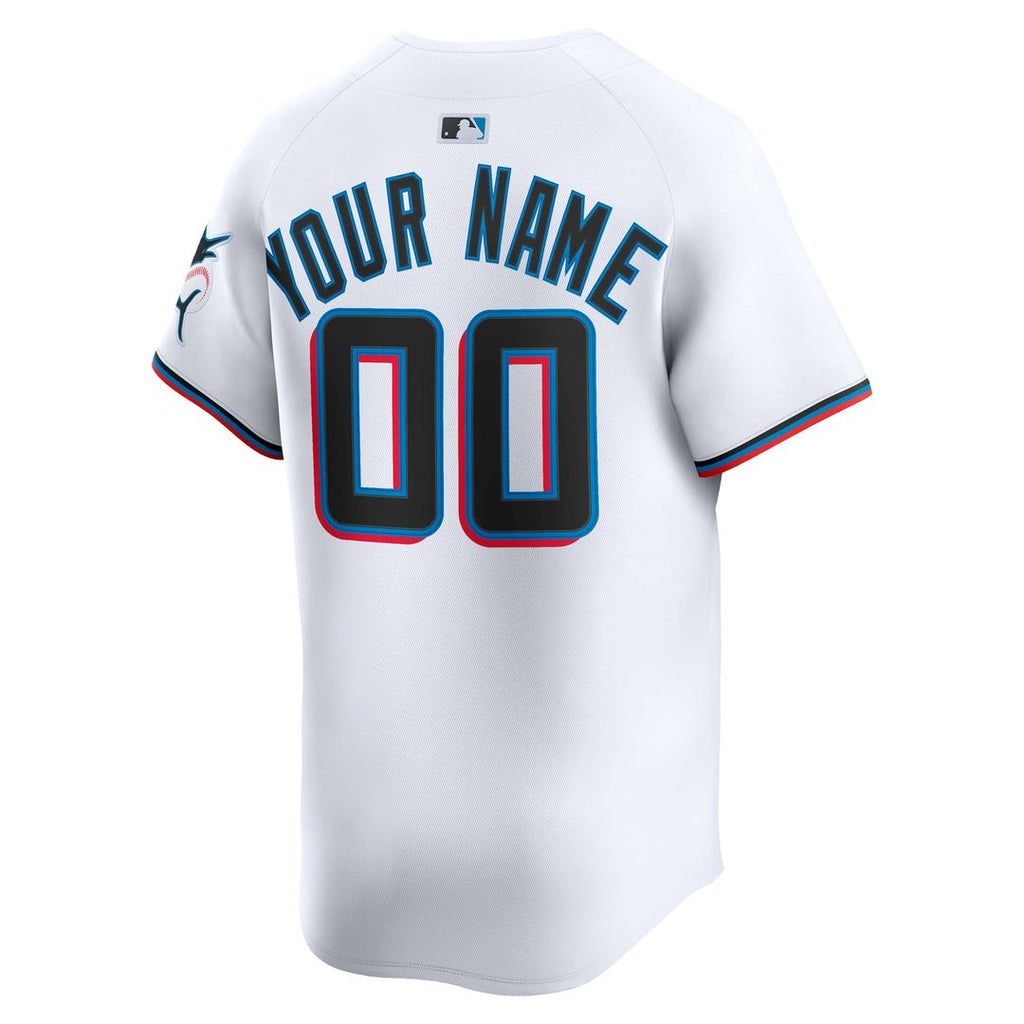 Miami Marlins | Nike White Home Limited Custom Jersey