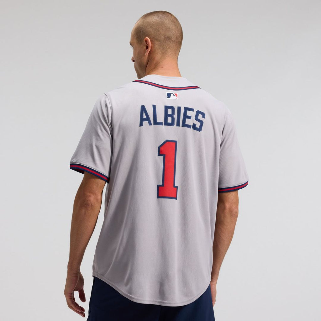 Atlanta Braves Ozzie Albies | Nike Gray Road Limited Player Jersey