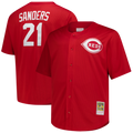Cincinnati Reds Deion Sanders | Mitchell & Ness Red Big & Tall Cooperstown Mesh Batting Practice Jersey