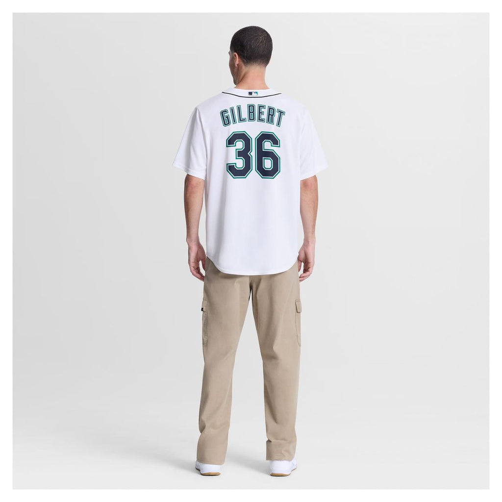 Seattle Mariners Logan Gilbert | Nike White Home Replica Jersey