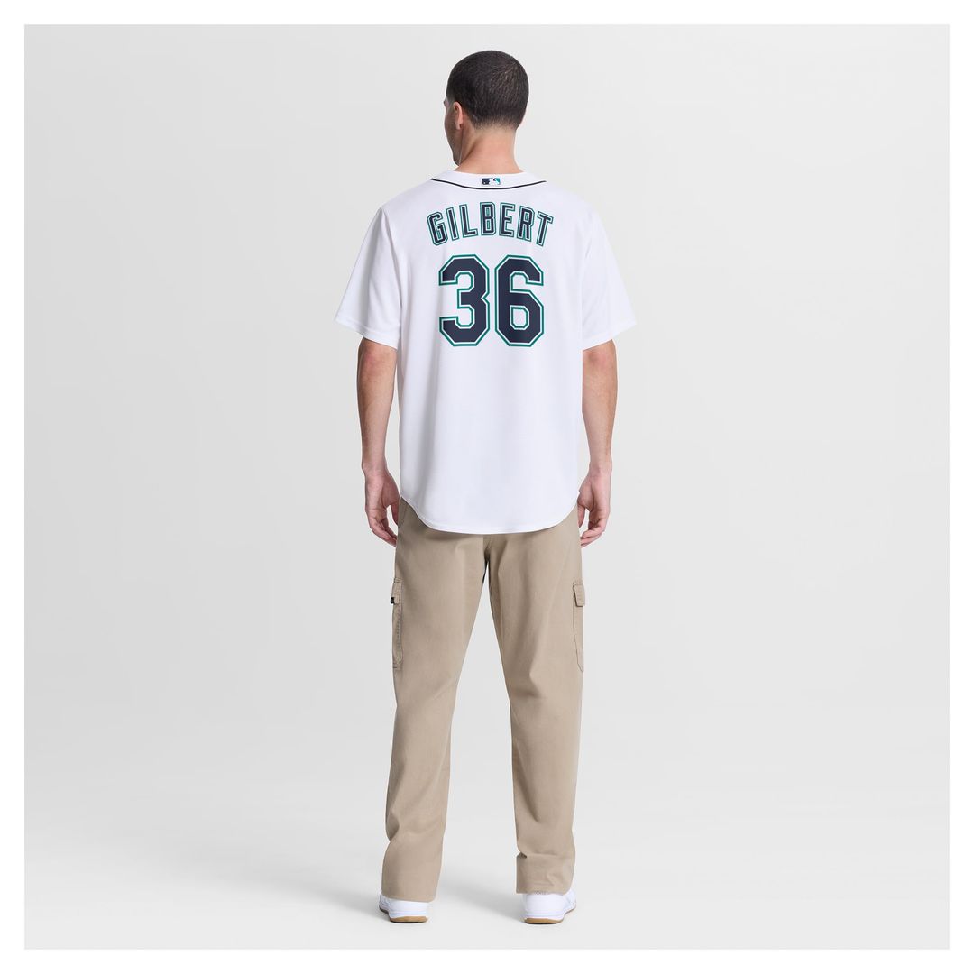 Seattle Mariners Logan Gilbert | Nike White Home Replica Jersey