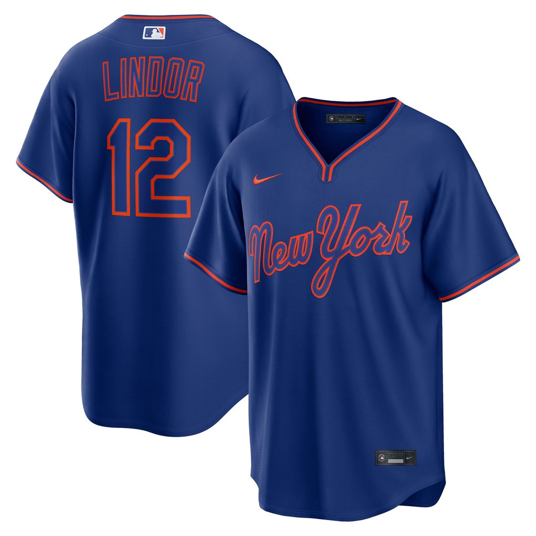 New York Mets Francisco Lindor | Nike Royal Alternate Replica Jersey