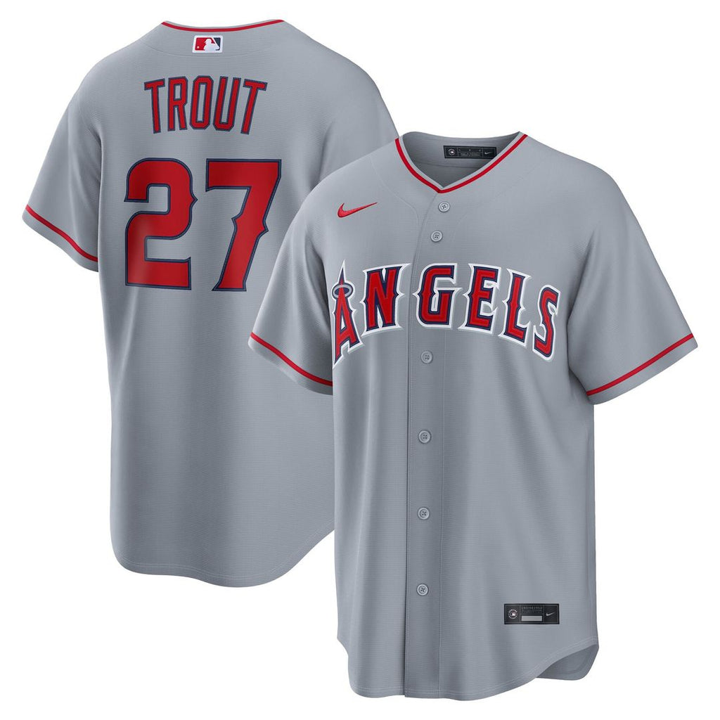 Los Angeles Angels Mike Trout | Nike Gray Road Replica Jersey