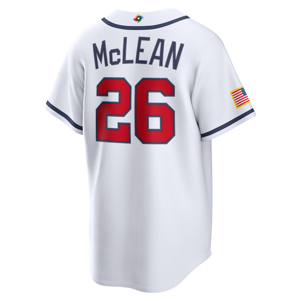 USA Baseball Nolan McLean | Nike White 2026 World Baseball Classic Home Stadium Jersey