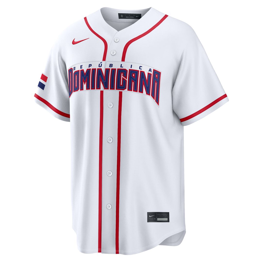 Dominican Republic Baseball Vladimir Guerrero Jr. | Nike White 2026 World Baseball Classic Home Stadium Jersey