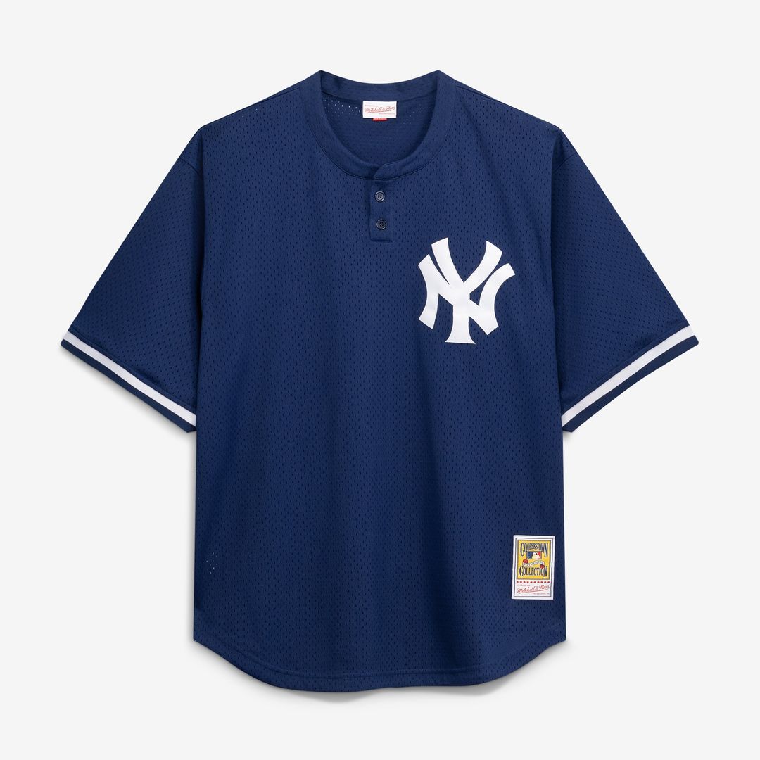 New York Yankees Don Mattingly | Mitchell & Ness Navy Cooperstown Collection Big & Tall Mesh Batting Practice Jersey