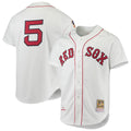 Boston Red Sox Nomar Garciaparra | Mitchell & Ness White 1997 Cooperstown Collection Authentic Jersey