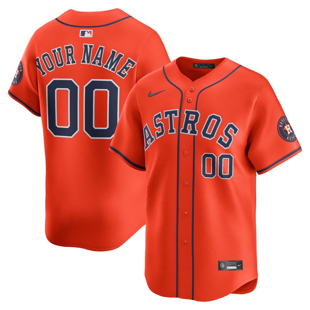 Houston Astros | Nike Orange Alternate Limited Custom Jersey