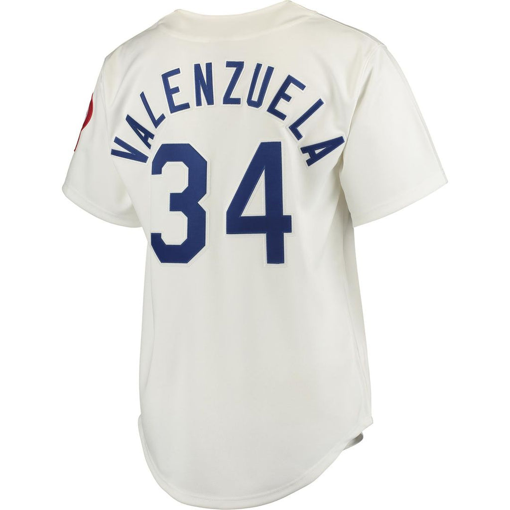 Los Angeles Dodgers Fernando Valenzuela | Mitchell & Ness Gray Road 1981 Cooperstown Collection Authentic Jersey