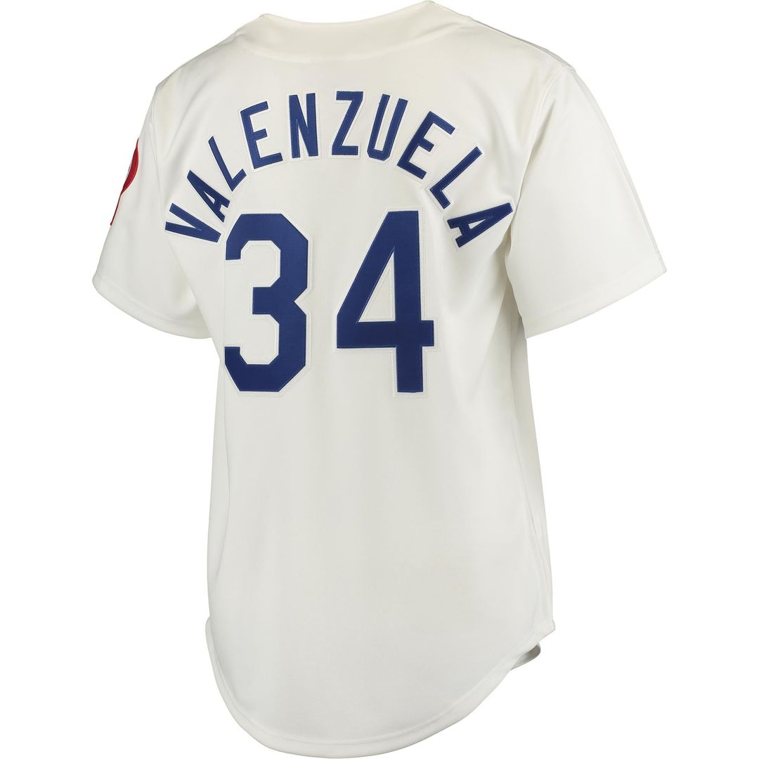 Los Angeles Dodgers Fernando Valenzuela | Mitchell & Ness Gray Road 1981 Cooperstown Collection Authentic Jersey