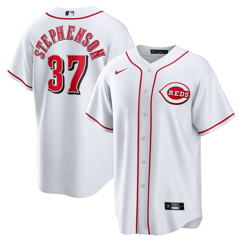 Cincinnati Reds Tyler Stephenson | Nike White Home Replica Jersey