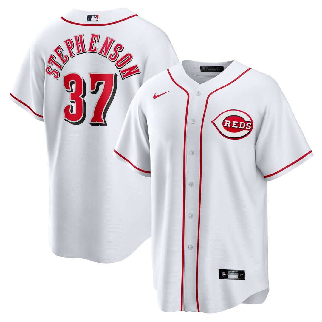 Cincinnati Reds Tyler Stephenson | Nike White Home Replica Jersey