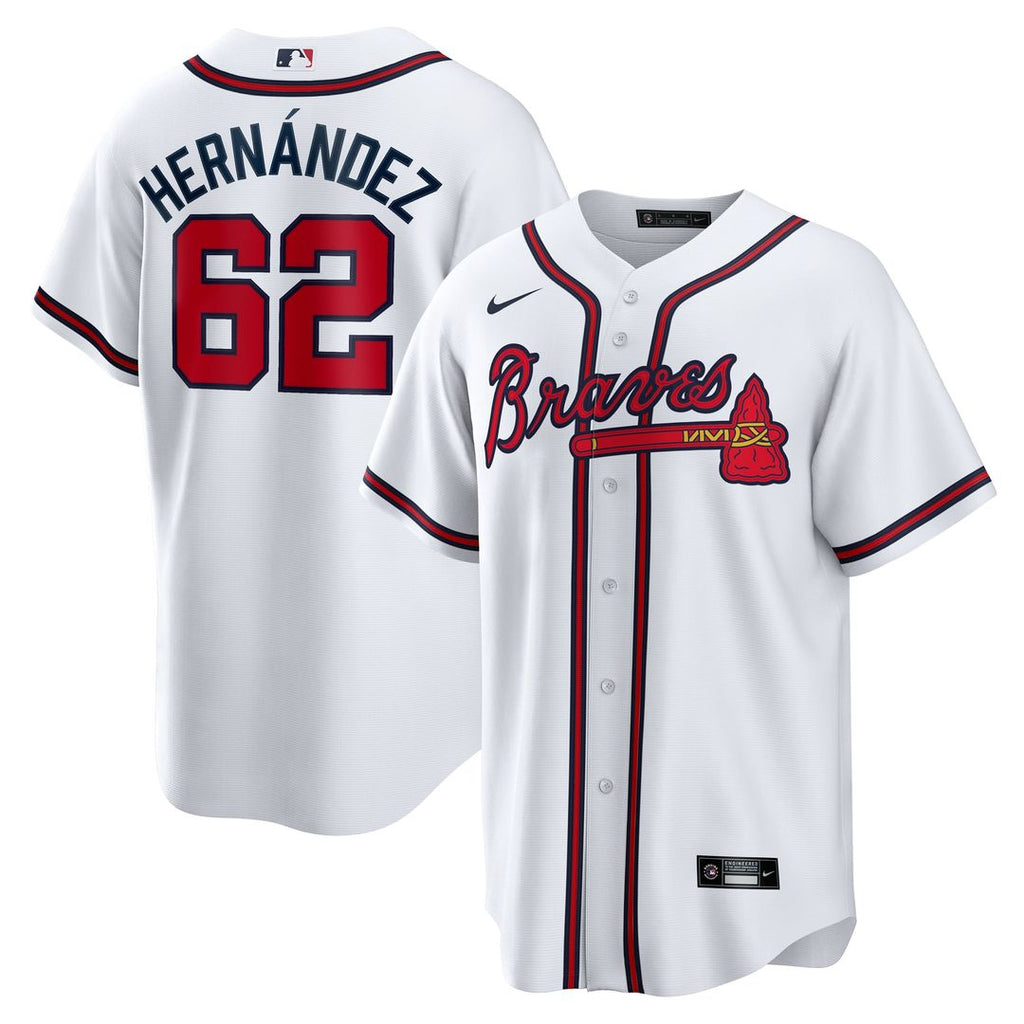 Atlanta Braves Daysbel Hernandez | Nike White Home Replica Jersey