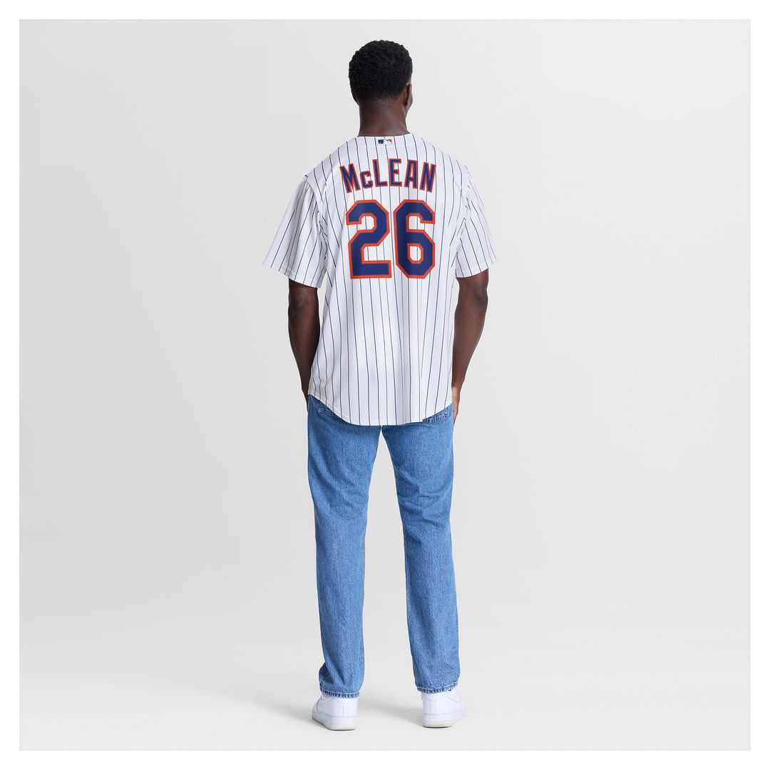 New York Mets Nolan McLean | Nike White Home Replica Jersey
