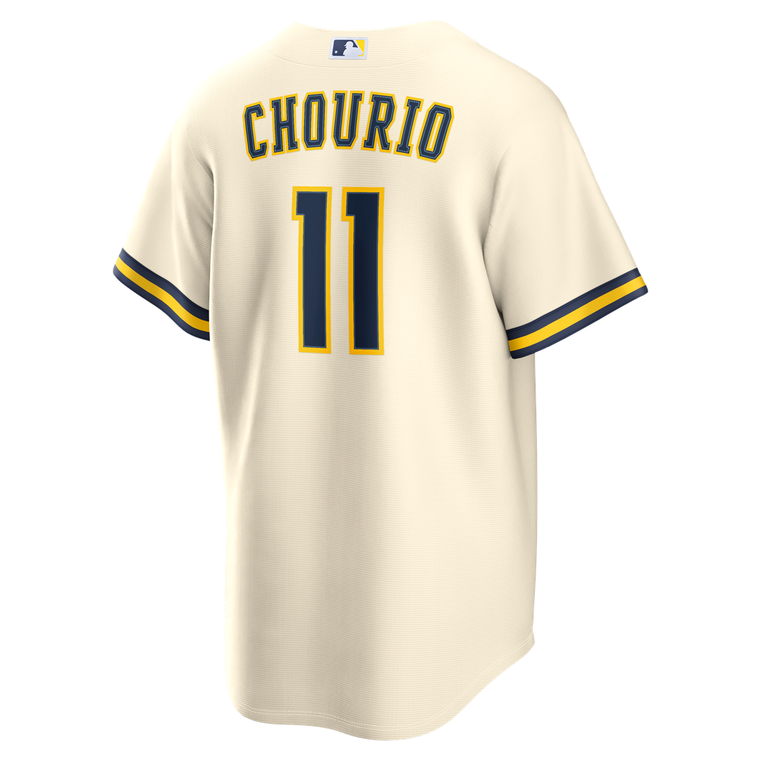 Milwaukee Brewers Jackson Chourio | Nike Cream Home Replica Jersey