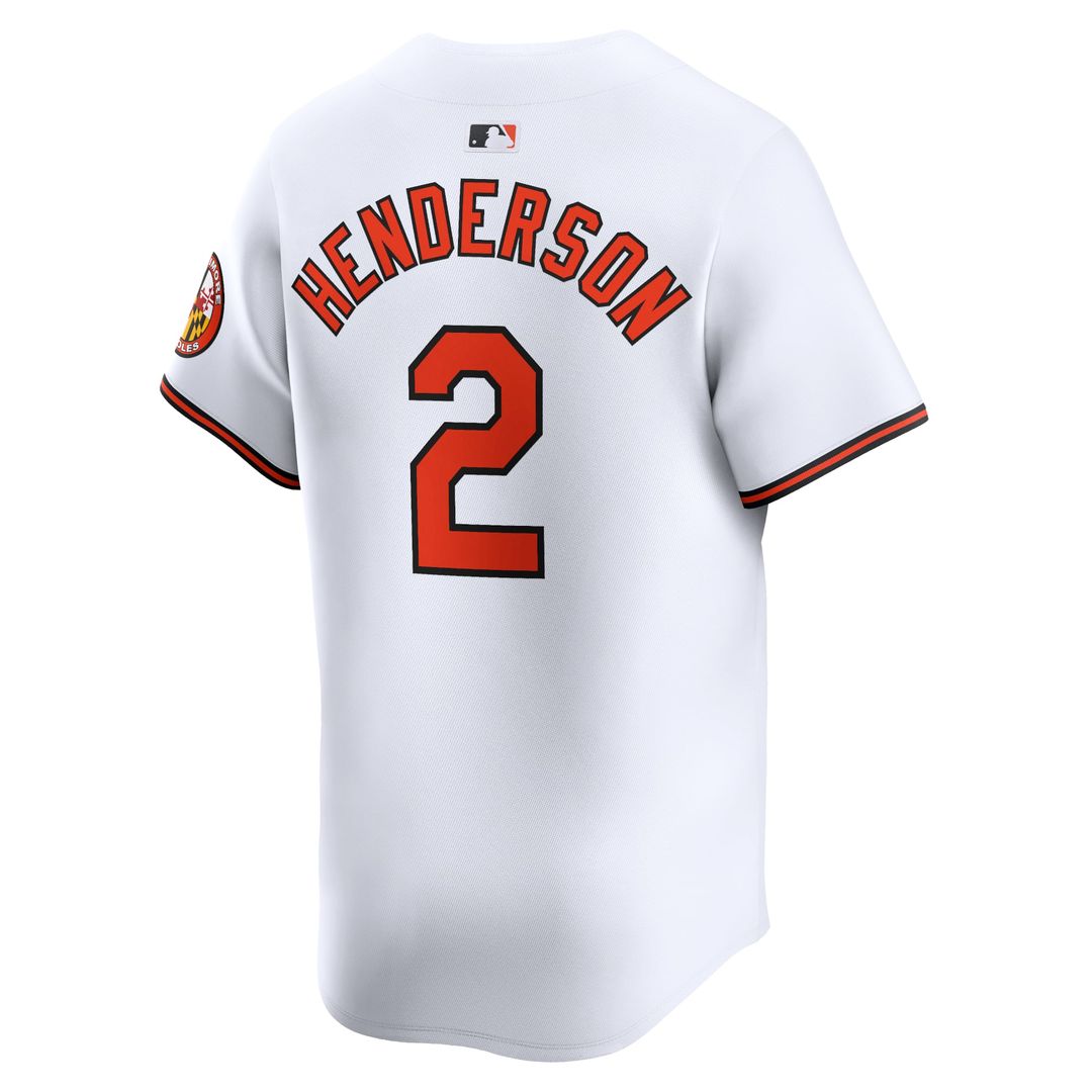 Baltimore Orioles Gunnar Henderson | Nike White Home Limited Player Jersey