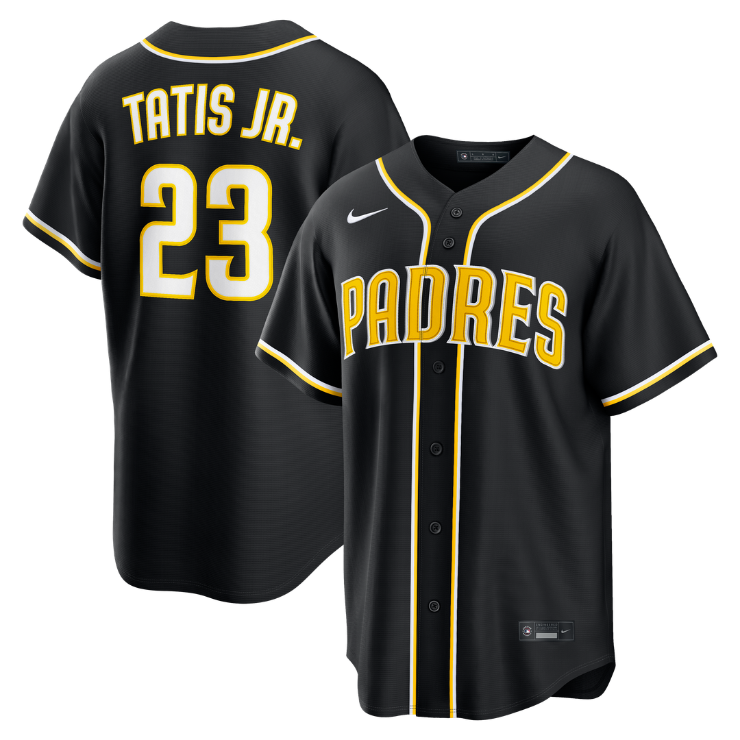 San Diego Padres Fernando Tatis Jr. | Nike Fashion Replica Black Out Jersey