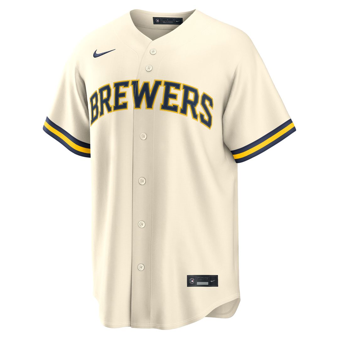 Milwaukee Brewers Andrew Vaughn | Nike Cream Home Replica Jersey