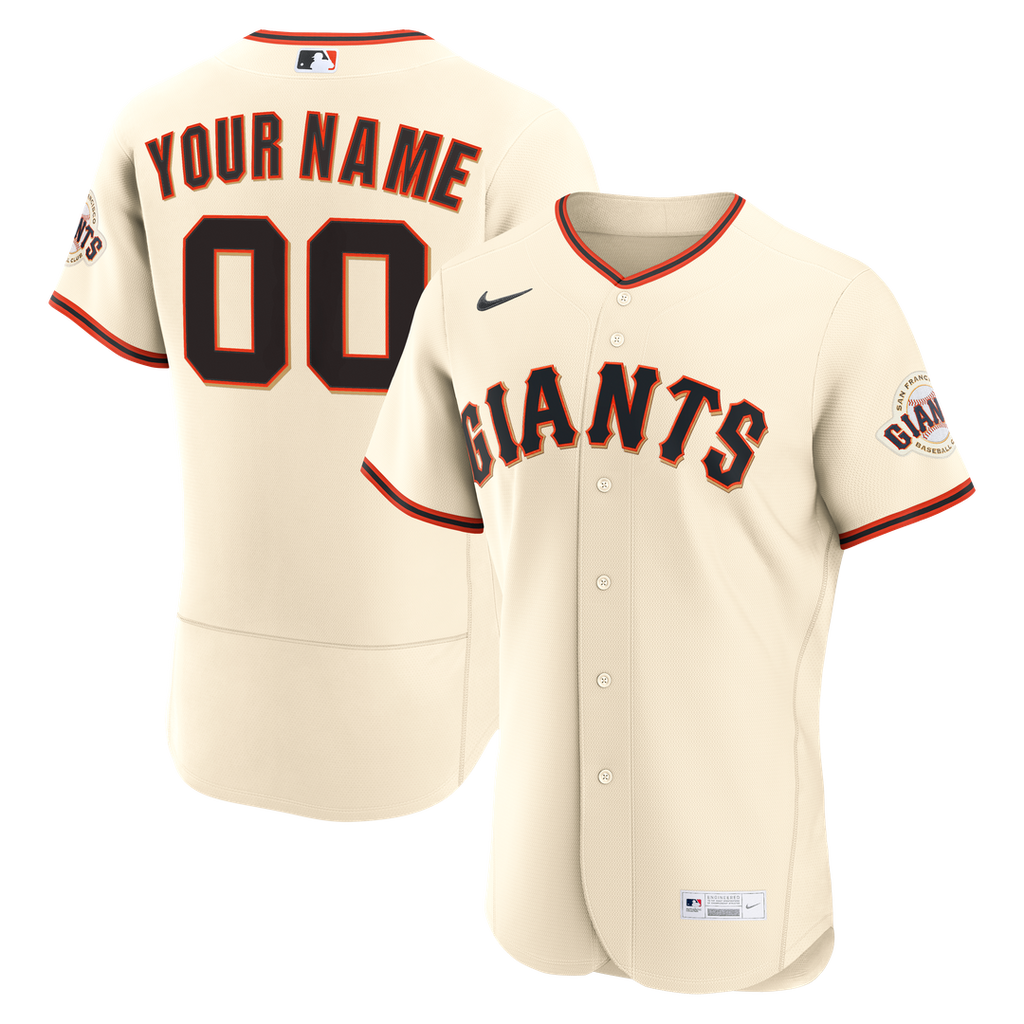 San Francisco Giants | Nike Cream Home Authentic Custom Jersey