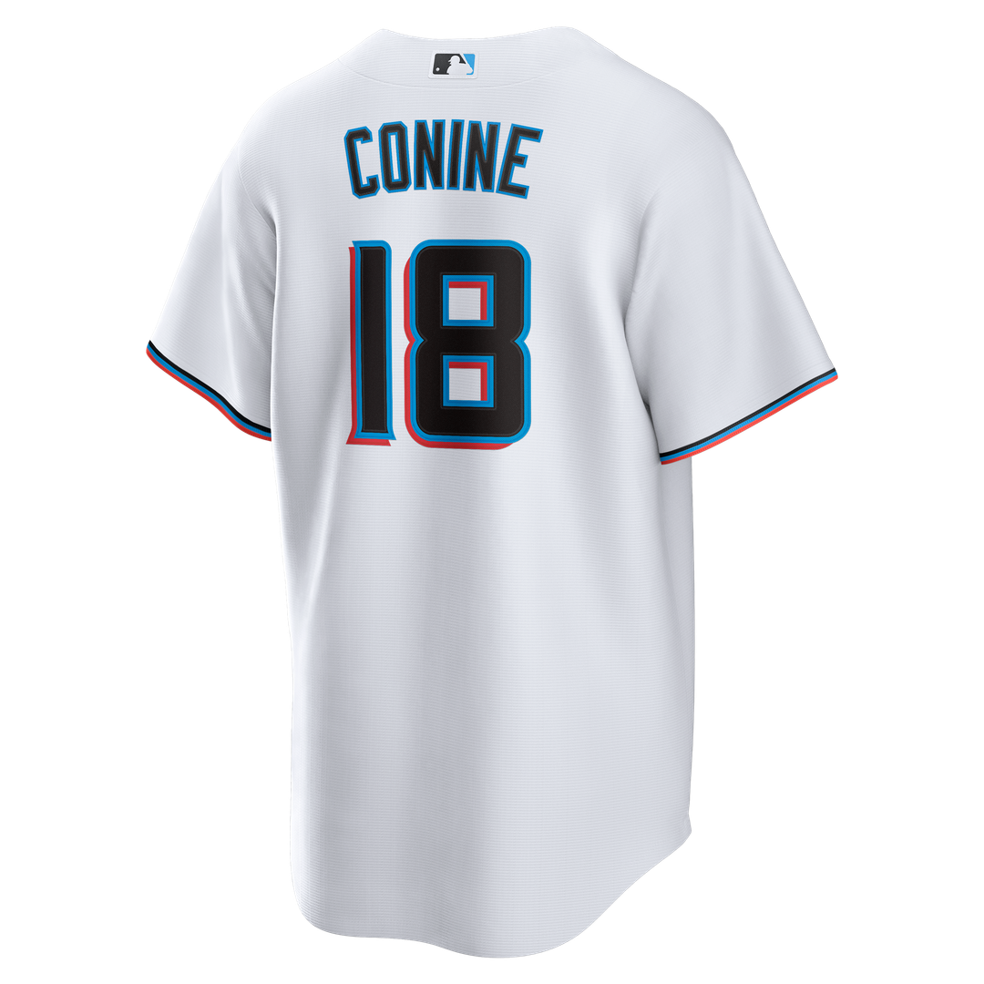 Miami Marlins Griffin Conine | Nike White Home Replica Jersey