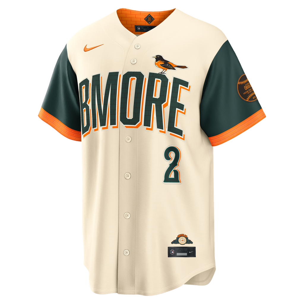 Baltimore Orioles Gunnar Henderson | Nike Cream 2026 City Connect Stadium Jersey