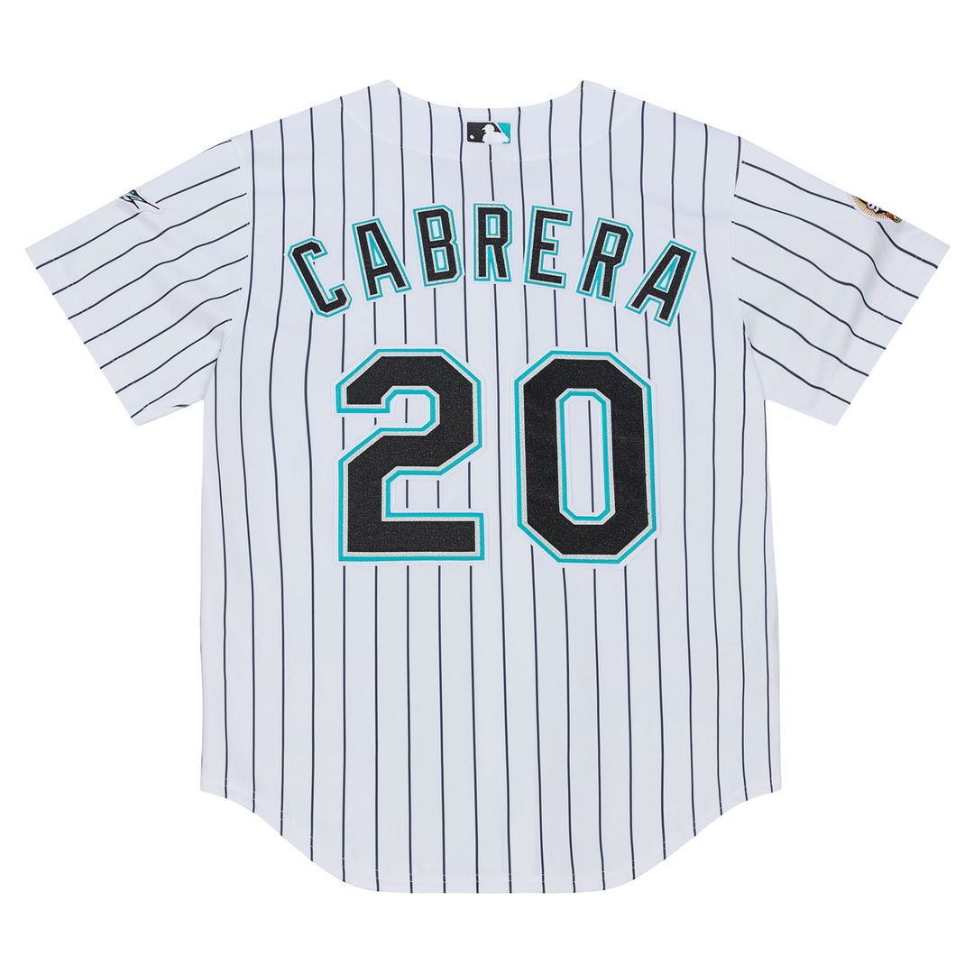 Florida Marlins Miguel Cabrera | Mitchell & Ness White 2003 Cooperstown Collection Authentic Jersey