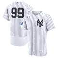 New York Yankees Aaron Judge | Nike White Home Authentic Sponsor Patch Jersey