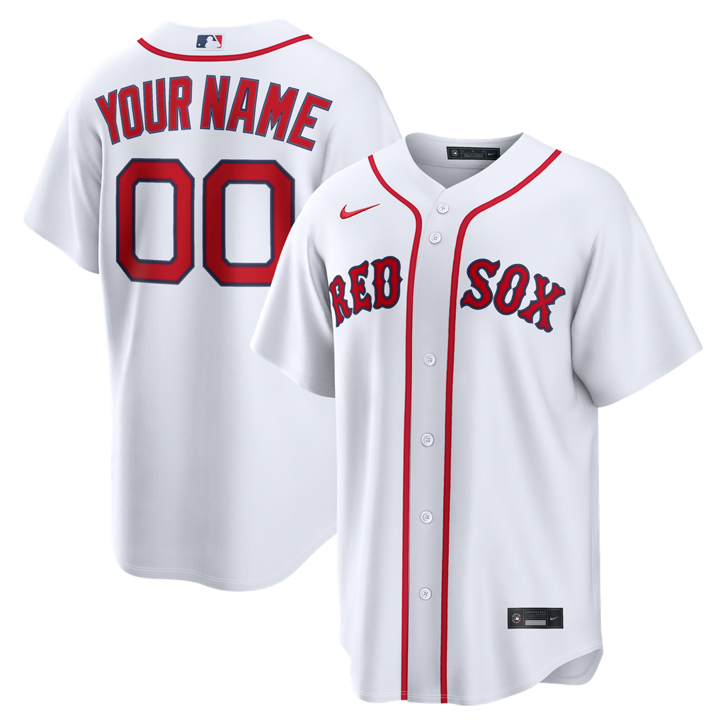 Boston Red Sox | Nike White Home Replica Custom Jersey