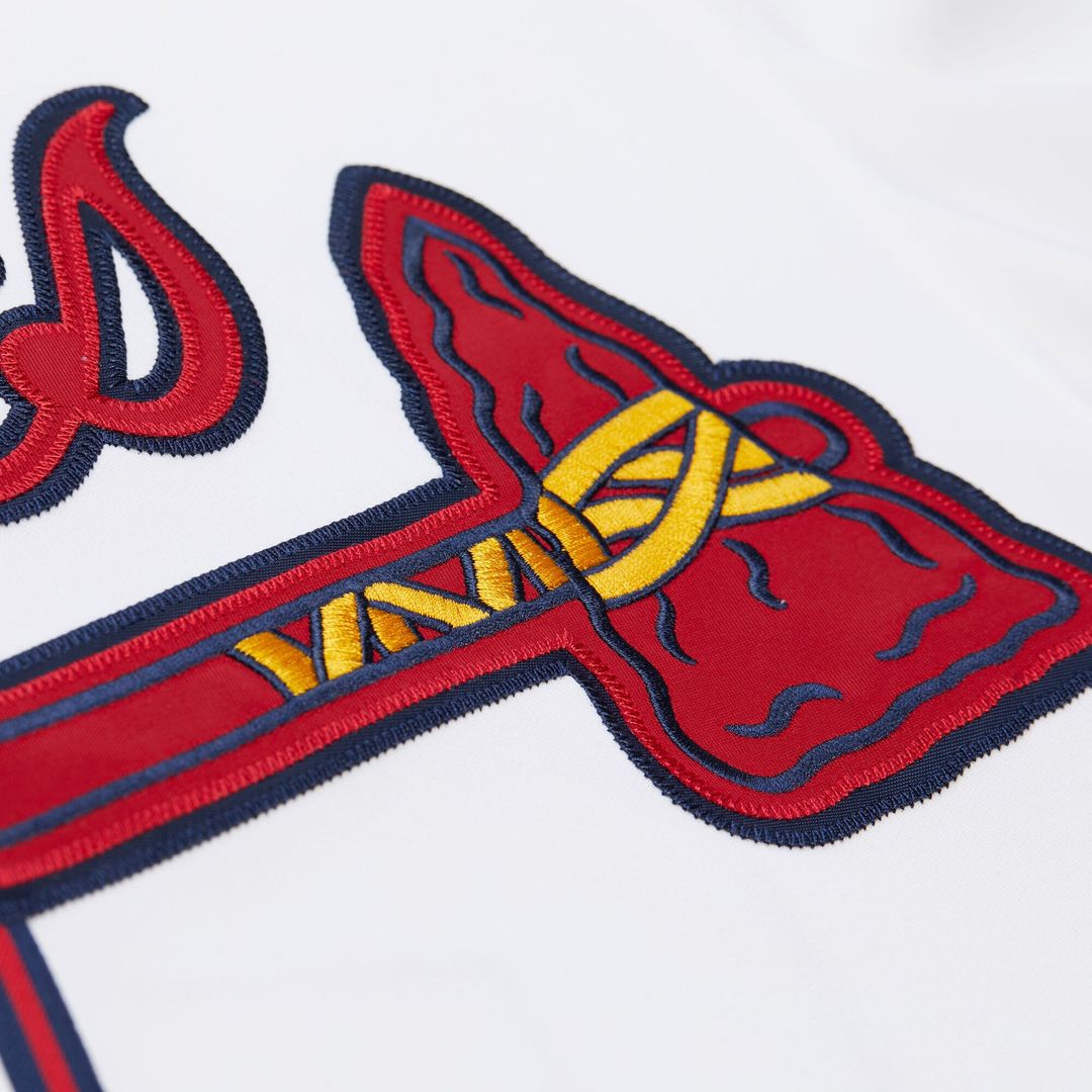 Atlanta Braves Deion Sanders | Mitchell & Ness White Cooperstown Collection 1992 Authentic Jersey