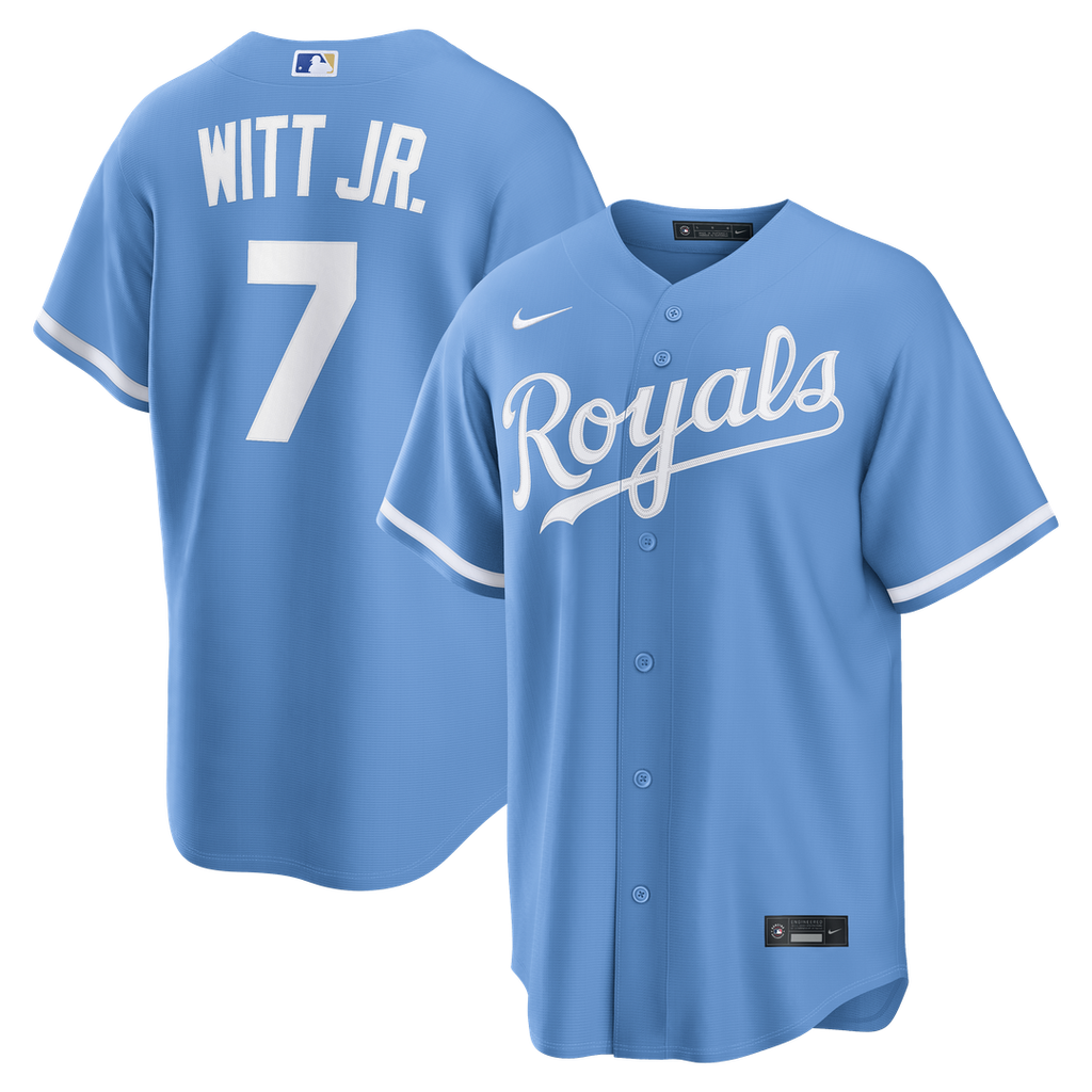 Kansas City Royals Bobby Witt Jr. | Nike Light Blue Alternate Replica Jersey