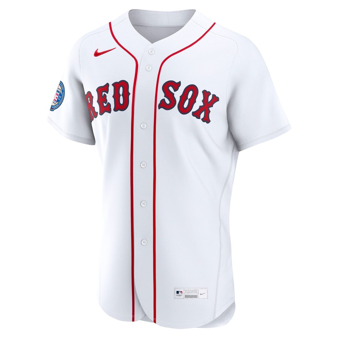 Boston Red Sox David Ortiz | Nike White Home Authentic Retired 2022 Hall of Fame Patch Jersey
