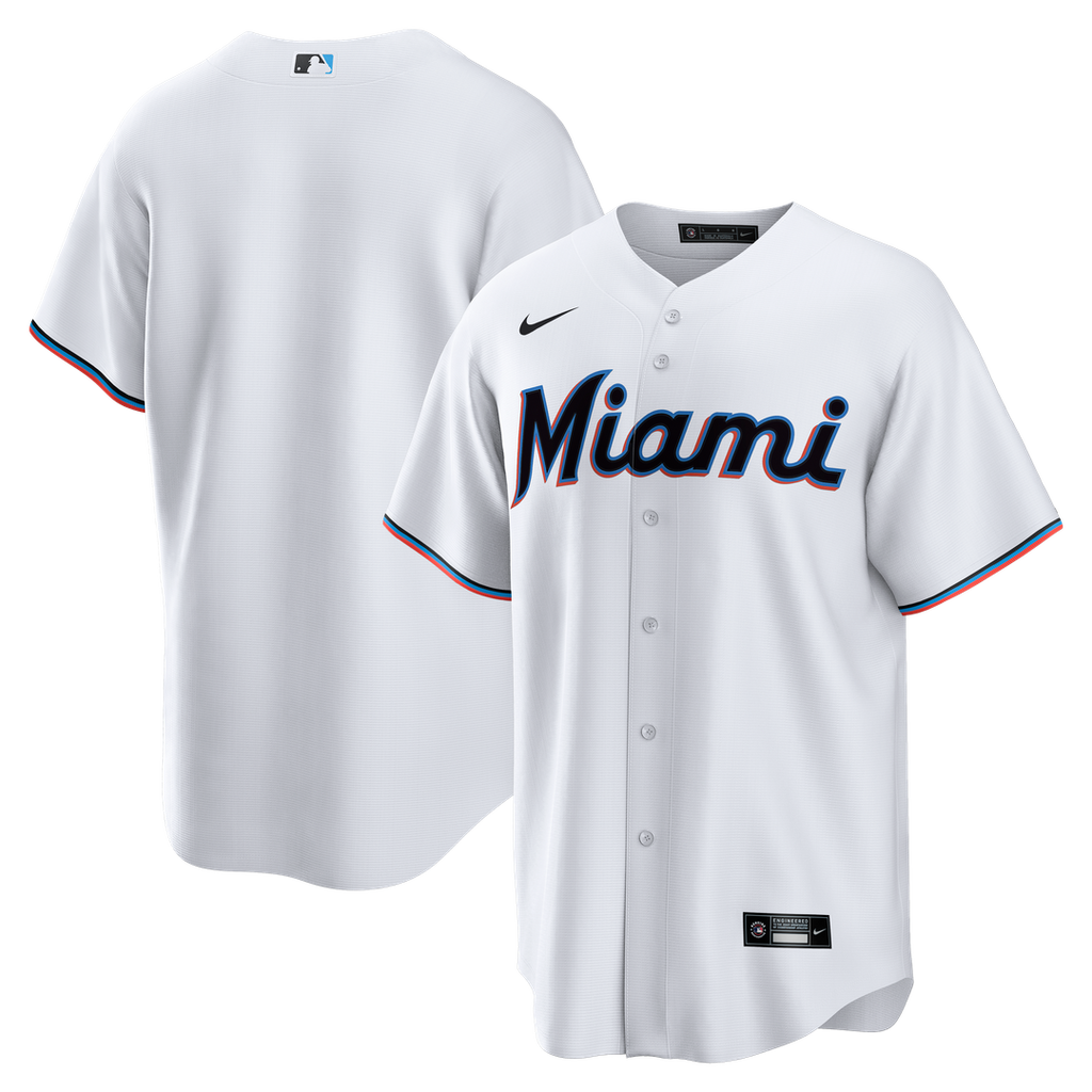 Miami Marlins | Nike White Home Big & Tall Replica Jersey