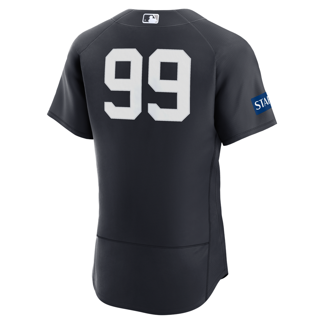 New York Yankees Aaron Judge | Nike White Home Authentic Sponsor Patch Jersey