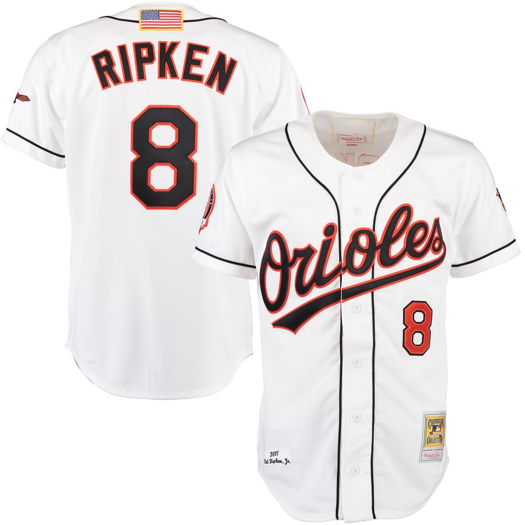 Baltimore Orioles Cal Ripken | Mitchell & Ness White Home Authentic Jersey