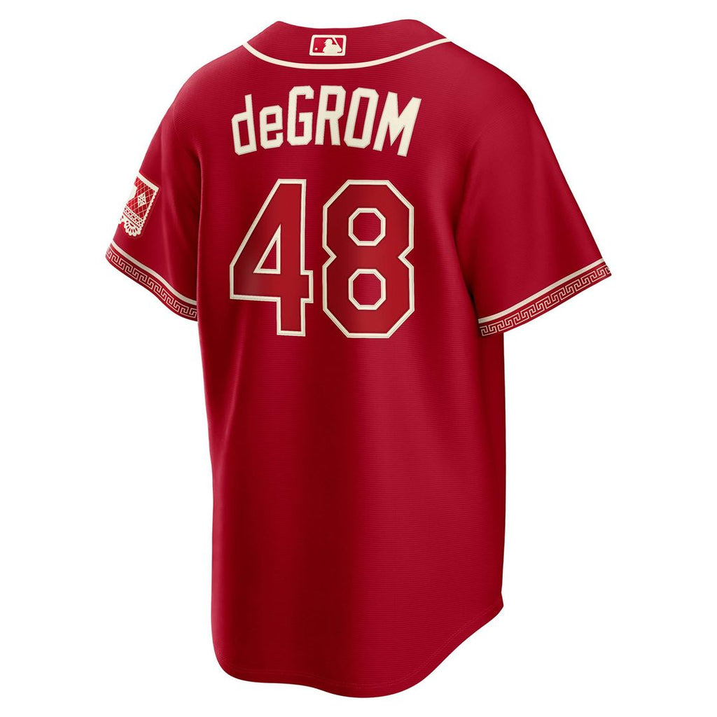 Texas Rangers Jacob deGrom | Nike Red 2026 City Connect Stadium Jersey