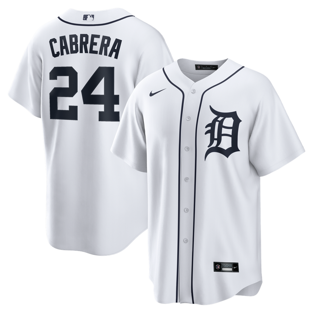 Detroit Tigers Miguel Cabrera | Nike White Home Retired Player Replica Jersey