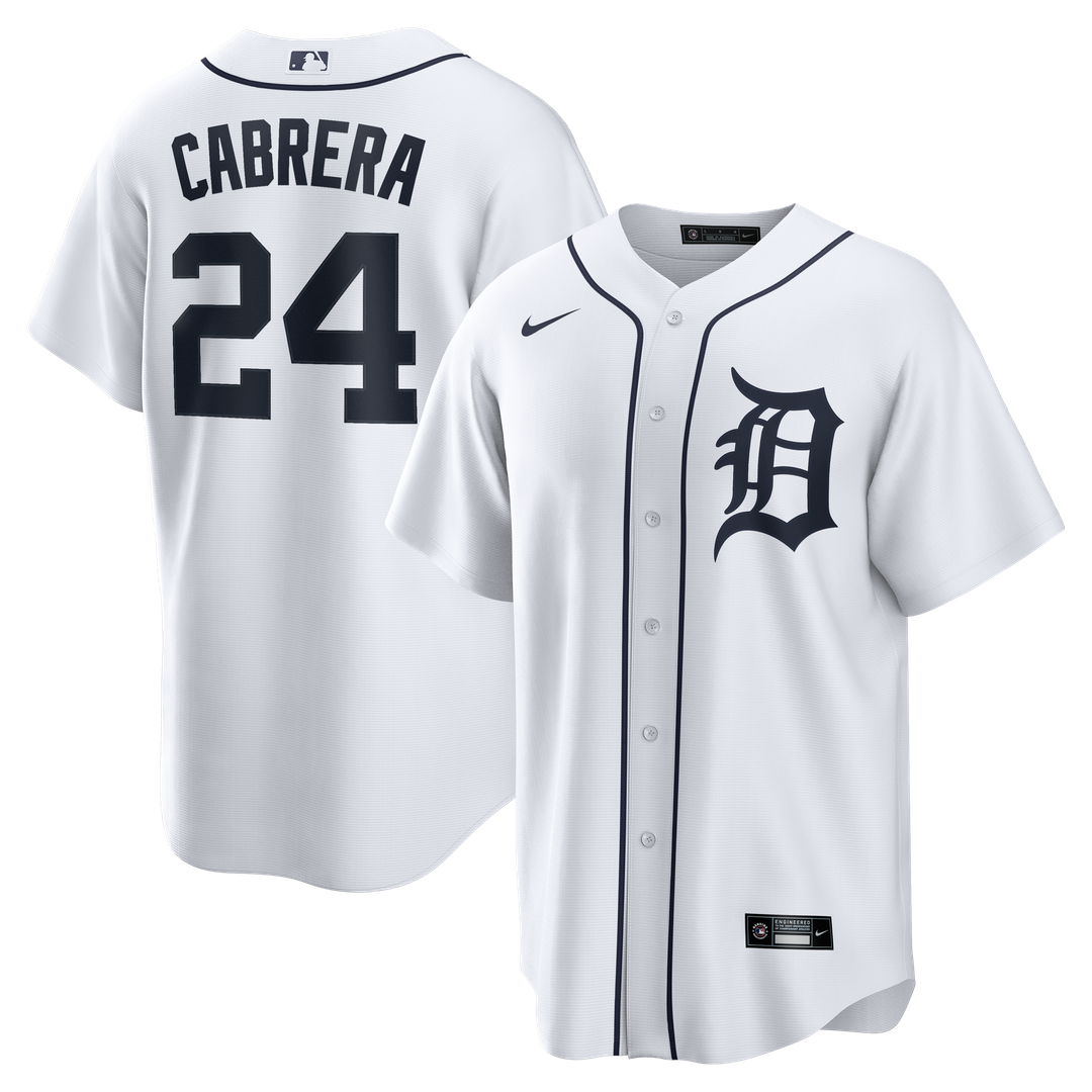 Detroit Tigers Miguel Cabrera | Nike White Home Retired Player Replica Jersey