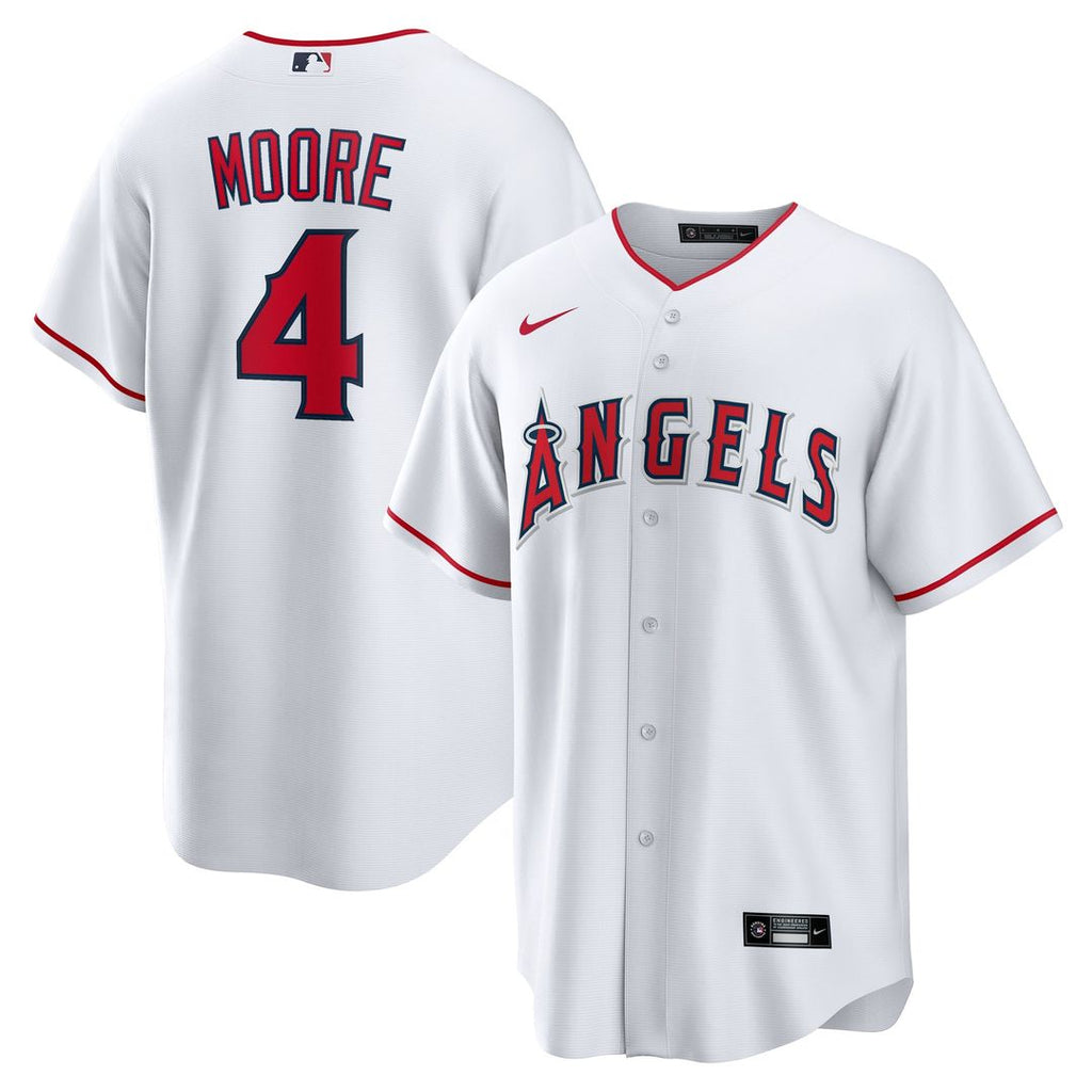 Los Angeles Angels Christian Moore | Nike White Home Replica Jersey