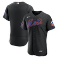 New York Mets | Nike Black Alternate Sponsor Patch Authentic Jersey