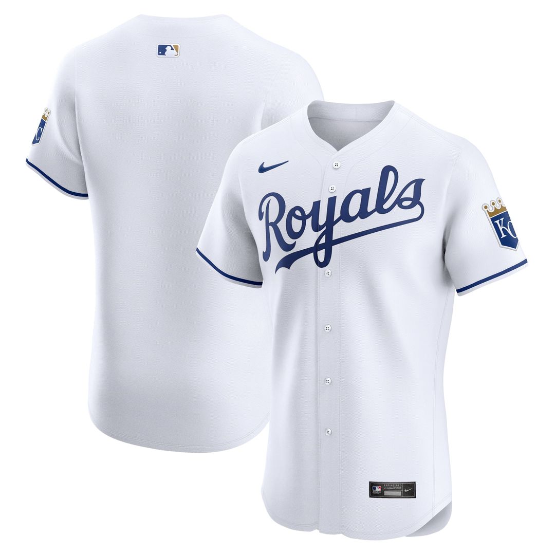 Kansas City Royals | Nike Gray Road Vapor Premier Elite Patch Jersey
