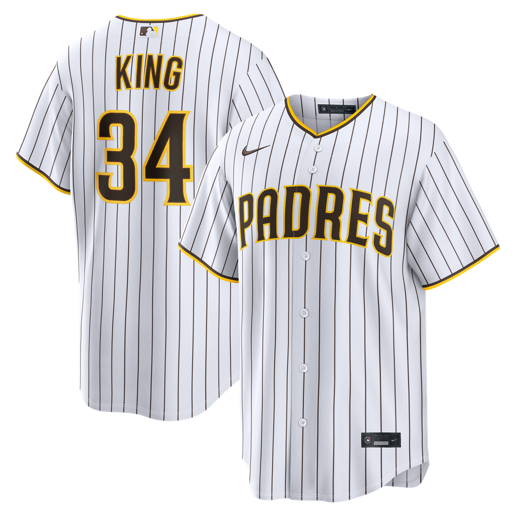 San Diego Padres Michael King | Nike White Home Replica Jersey