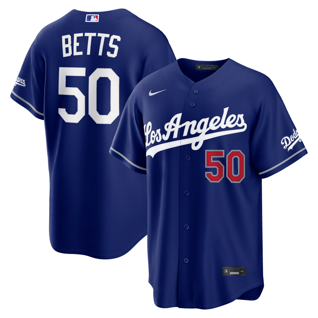Los Angeles Dodgers Mookie Betts | Nike Royal Alternate Stadium Jersey