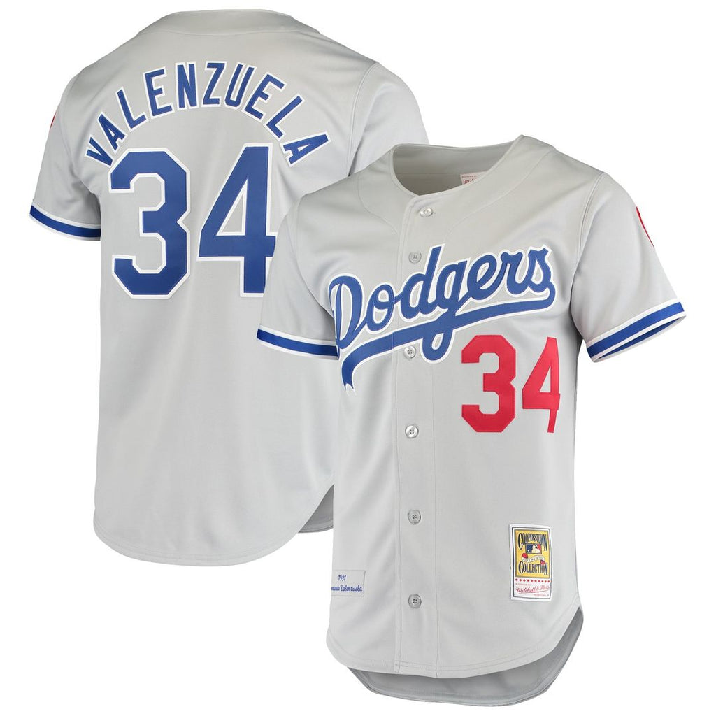 Los Angeles Dodgers Fernando Valenzuela | Mitchell & Ness Gray Authentic Jersey